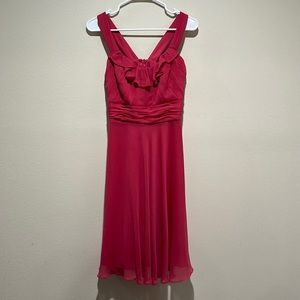 David’s Bridal Pink Bridesmaids Dress Size 8 Style F13722